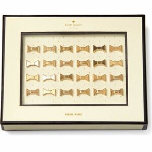 NEW KATE SPADE Bow Push Pins Set Of 24 Retail $24